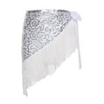 thumbnail image 3 of QccHieUs Belly Dance Hip Scarf Fashion Shiny Performance Costume for Latin Dance Ballroom Silvery, 3 of 9