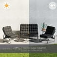 thumbnail image 6 of Grand Patio 4 Pieces Patio Conversation Set with Thick Mesh Sling Cushion and Coffee Table, Charcoal Grey, 6 of 9