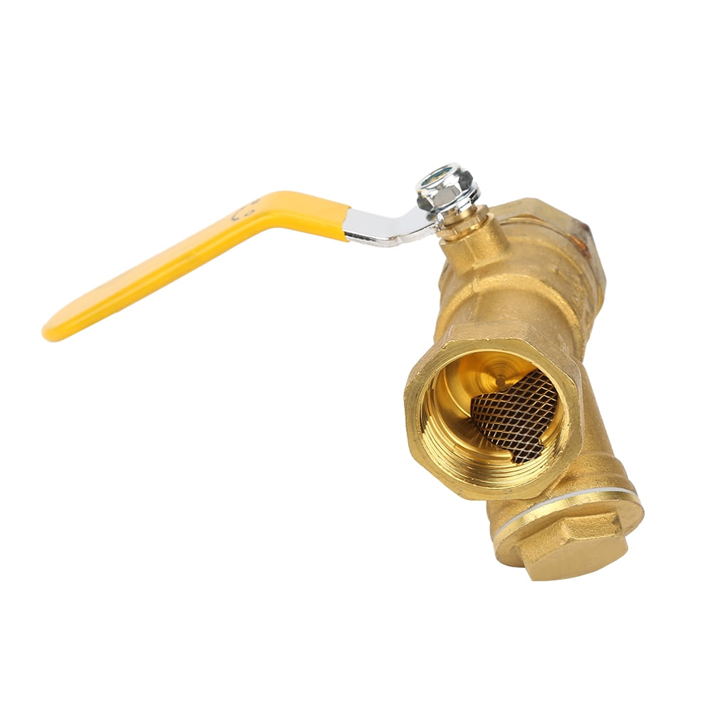 Mgaxyff 1in NPT Ball Valve, Y Type Ball Valve,Y Type Brass Strainer