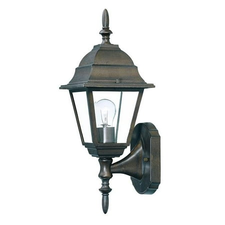 

HomeRoots 398543 16 x 6 x 6.5 in. Builders Choice 1-Light Burled Walnut Wall Light