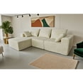 thumbnail image 3 of Corner combination sofa, sectional sofa ,couch sofa,sofa bed, made of high-density sponge and soft plush fabric, with multiple combinations available(beige), 3 of 7