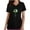 AA-Black, variant on BiZtdJrK Cute St Patricks Day Tshirts for Women Fashion Holiday Printed Short Sleeve Blouse Top Loose Fit V Neck Scrubs Tops with Pockets Black L Todays Daily Sales Clearance