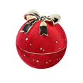 thumbnail image 1 of Joyero redondo de cordón de gypsophila (caja de anillos roja de 1 pieza), 1 of 5