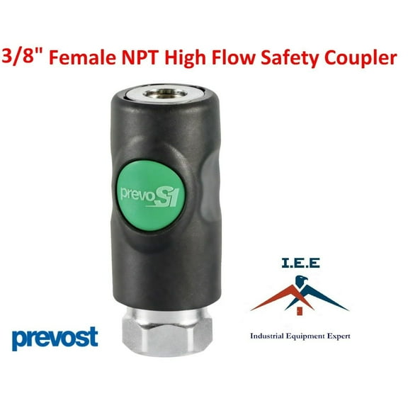 Prevost ESI 071202 High Flow Safety Air Coupler 3/8" FNPT Prevo S1