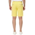 thumbnail image 3 of INSPIRE CHIC Men's Summer Solid Color Slim Fit Flat Front Walk Chino Shorts 28 Yellow, 3 of 7