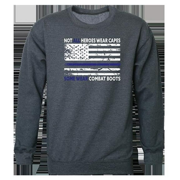 Not All with TBL Graphic Crewneck Sweatshirt, Heather Charcoal - Small