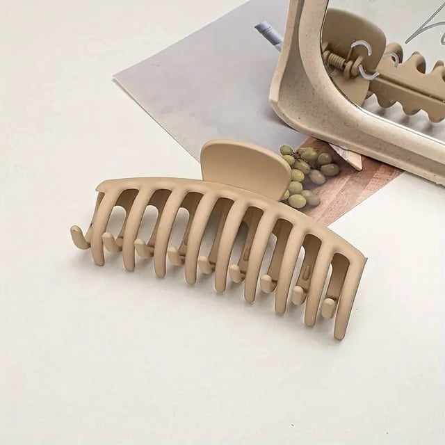 Nuevas pinzas para el cabello con forma de quilla esmerilada para mujer, cabeza Simple coreana, Clip fijo de tiburón, cola de caballo, horquilla de moda, accesorios para el cabello para niñas