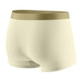 thumbnail image 4 of Riecok Mens Cotton Stretch Briefs Mid-Rise Solid Color Breathable Soft Comfortable Tagless Plat Brifes Beige XXXL, 4 of 8