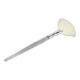 SHNWU Face Mask Fan Brush Transparent Handle Cosmetic Flat Facial Brush