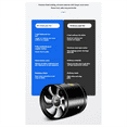 thumbnail image 3 of Low Decibel Quiet Voice Super Suction Draft Fan Pipeline Exhaust Ventilator Exhaust Fan Duct Ventilation Blower Fans 4In,1 x Fuel Pump Control Module 1 x Instructions in Chinese and English,Black, 3 of 8