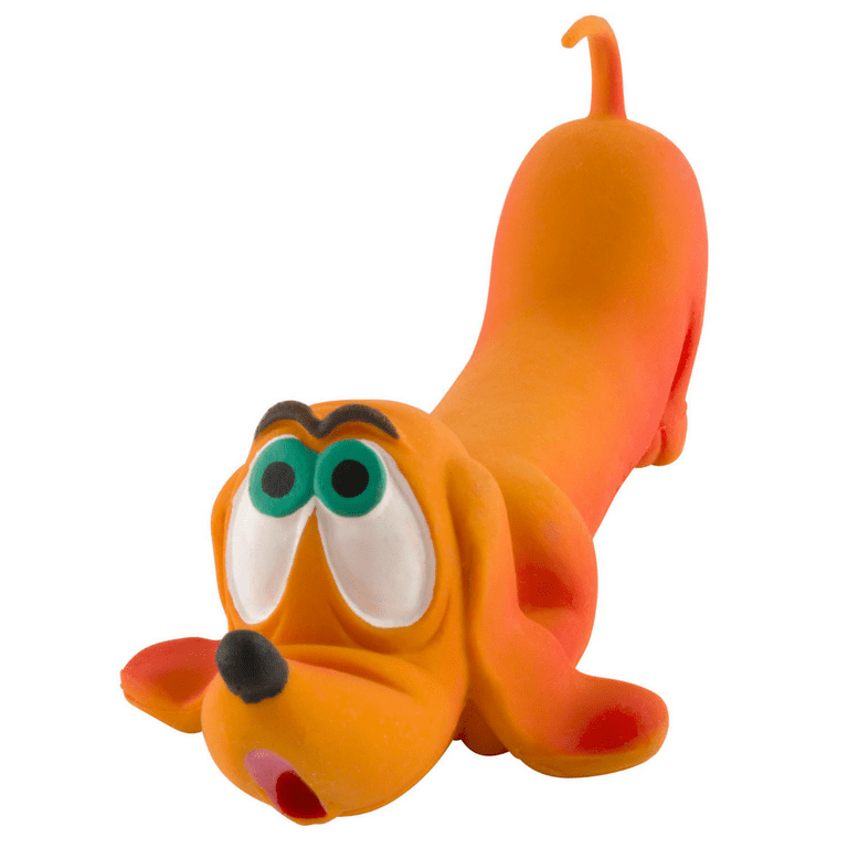 LANCO sensory caterpillar - squeaky dog toys - soft natural rubber (latex)  - puppies - small dogs & medium dogs 