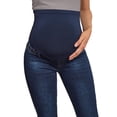 thumbnail image 5 of UJNDER Women's Maternity Jeans High Waisted Stretch Skinny Denim Comfort Fit Pull On Design Blue M, 5 of 9