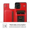 thumbnail image 6 of for Samsung Galaxy A22 5G (Not 4G) Wallet Case with Card Holder,PU Leather Kickstand Card Slots Case Double Magnetic Clasp Durable Shockproof Cover for Samsung Galaxy A22 5G Gules-SK, 6 of 9