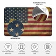 thumbnail image 3 of Retro Red Blue USA Flag Door Mat Indoor Outdoor, American Flag Vintage Non Slip Welcome Mat with Rubber Backing, Absorbent Fabric Front Door Mats Entryway Rug for Home Patio Entrance 20"x31.5", 3 of 9