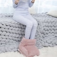 thumbnail image 4 of Chauffe-pieds Électrique Masseur Coussin Chauffant Réglages (Rose), 4 of 6