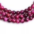 thumbnail image 5 of K-KED Pink Tiger‘s Eye Gemstone 6/8/10/12mm Round Loose Beads For Delicate Jewelry Making 15"-12 mm, 5 of 6