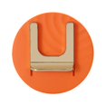 thumbnail image 1 of Wall-mounted hair dryer holder, hair dryer and straightener holder, hair dryer holders with suction cup, for bathroom and toilet-orange, 1 of 5