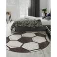thumbnail image 4 of Unique Loom Whimsy Kids Collection Area Rug - Soccer Ball (5' 3" Round Black and White/Gray) Perfect For Kids Bed Room/Nursery Room/Living Room/Class Room/Play Room, 4 of 5