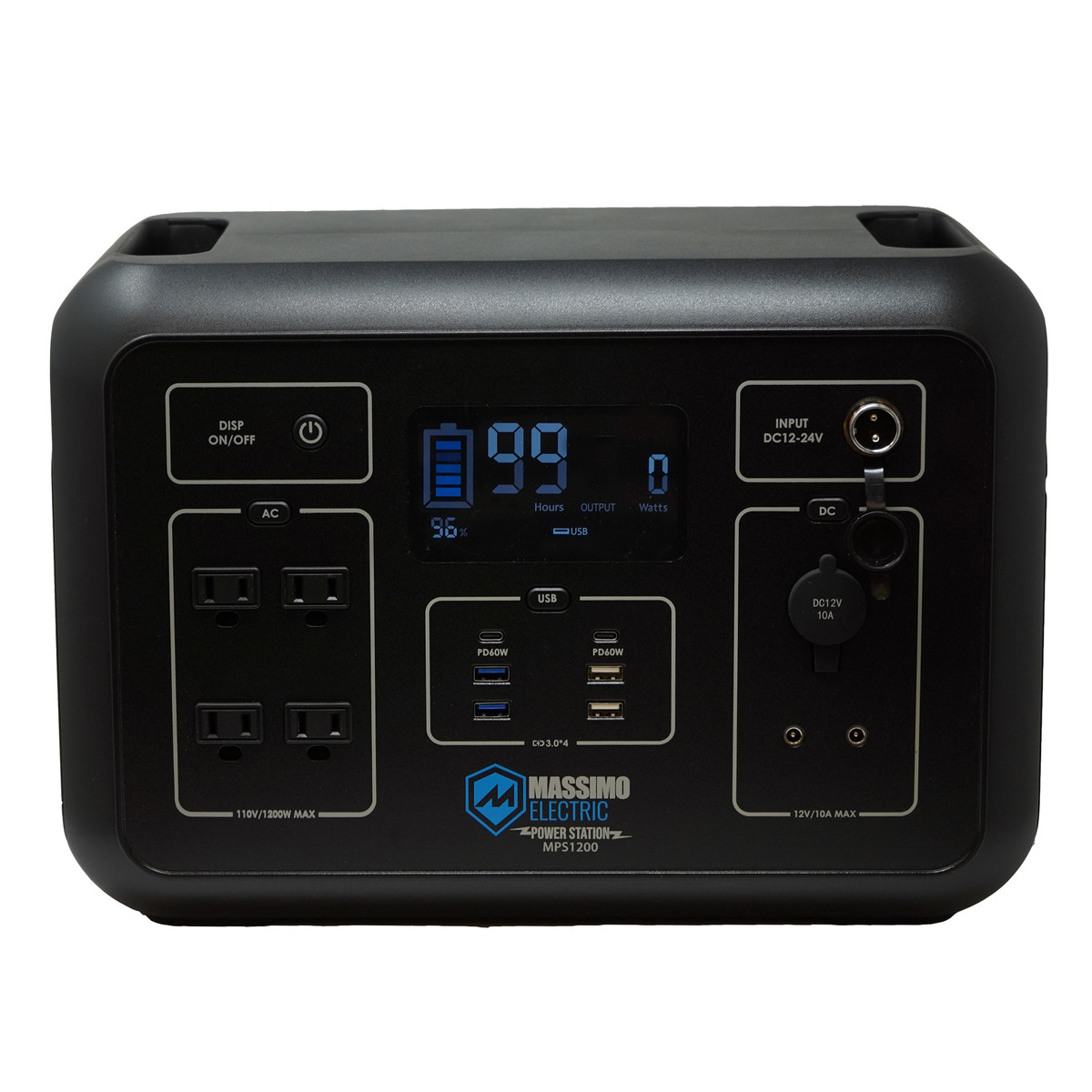 Massimo 1200W Electric Portable Power Station for Emergencies, Camping & Travel