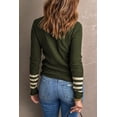 thumbnail image 3 of FOLUNSI Elegant Striped Knit Sweater: Daily Staple for Any Occasion, 3 of 8