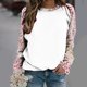thumbnail image 1 of Liquidación de ICHUANYI, camiseta de manga raglán para mujer, cuello redondo suelto de color, jersey de manga larga, camiseta de manga larga con cuello redondo/camisa ICHUANYI WER202308170583, 1 of 7