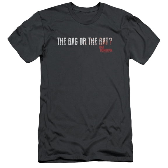 Ray Donovan Bag Or Bat Adult 30/1 T-Shirt Charcoal