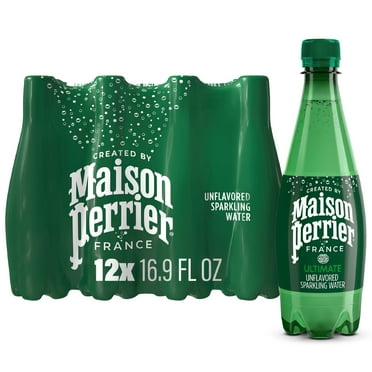 Maison Perrier Ultimate Sparkling Water, 16.9 FL OZ Plastic Water Bottles, 12 Count 1.584 gallon