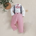 thumbnail image 2 of Fesfesfes Toddler Boy Outfits 6 Months-5 Years Boys Dress Clothes Suits Toddler Gentleman Shirt Pants Wedding Formal Outfits 4-5 Years, 2 of 7