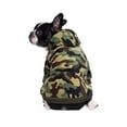 thumbnail image 5 of BT Bear Small Dog Hoodie, Camouflage Polar Fleece Dog Jacket with Leash Hole, Warm Dog Coat Outfits for Puppy Small Dogs Girl Boy Green M, 5 of 5