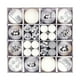 thumbnail image 2 of Juego de 44 Uds de Adornos de Bolas de Navidad, Decoraciones Colgantes para árbol de Navidad, Gotas Colgantes Ligeras para Decoración de Navidad, Sumi plateado, 2 of 7