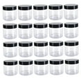 thumbnail image 2 of Luzkey Pot pour Animaux Vide avec Couvercle Rond Polyvalent Réutilisable Empilable Design Transparent Bocaux de Cuisine pour Crème Noix Pâtes Hydratants 20 Pcs 150ml, 2 of 8