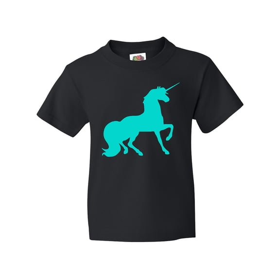 Inktastic Aqua Unicorn Youth T-Shirt