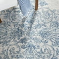 thumbnail image 6 of SAFAVIEH Metro Gertrude Medallion Area Rug, Blue/Ivory, 3' x 5', 6 of 8