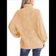 thumbnail image 4 of Suéter de Cuello Alto, Larga, Estilo Globo, Liso, para Mujer, para Invierno y Otoño. Albaricoque XL, 4 of 6