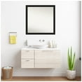 thumbnail image 3 of Amanti Art Custom Wall and Bathroom Mirror (31.25 x 31.25 in.), Midnight Black Narrow Frame, 3 of 7