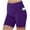Purple, variant on LADIGASU Womens Yoga Leggings Fitness Running Gym Ladies Solid Sports Active Three Minutes Pocket Pants