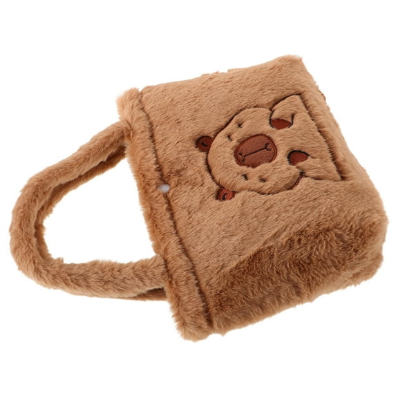 FONDOTIN Women Bag Fluffy Bag 1 PCS Casual Fuzzy Fabric Cute Travel Women For Shopping Trips