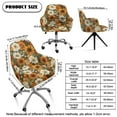 thumbnail image 7 of Xoenoiee Sunflower Daisy Print Modern Stretch Curved Back Dining Chair Covers with Armrest, Office Desk Chair Covers Accent Dining Room Chairs Covers Slipcovers with Arms, Swivel Armchair Protector, 7 of 7
