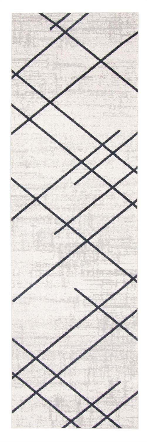 ECARPET Washable Abstract Striped Area Rug & Runner for Living Room, Bedroom, Hallway