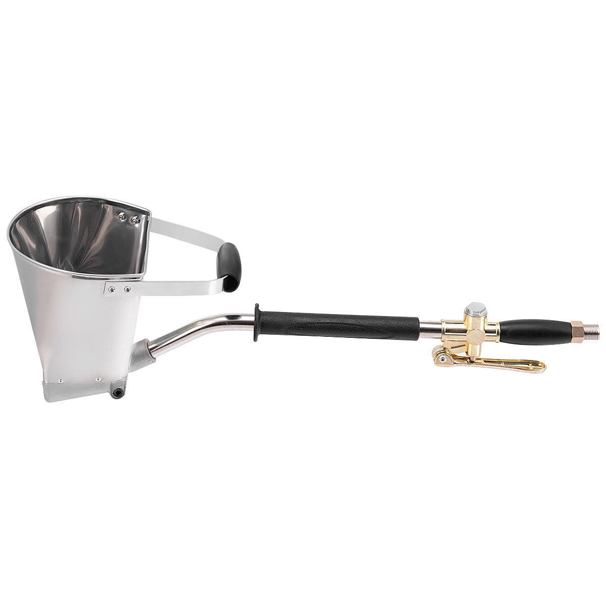 Mortar Cement Spray Gun Hopper Bucket Wall Plaster Sprayer 73cm Handle Valve