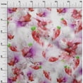 thumbnail image 2 of oneOone Polyester Lycra Fabric Flower Watercolor Printed Fabric 1 Yard 56 Inches Wide, 2 of 4