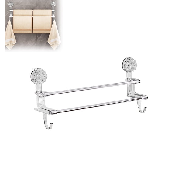 Suction Cup Towel Bar | Adhesive Towel Bar Suction Towesl Rack | Shower Door Adhesive Towels Basr Rack, Stainless Steel Bath
