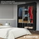 thumbnail image 5 of Closet Organizador Armable De Tela Y Tubo Armario De Ropa Minimalista 170 x 130 x 45 Ropero Organizador para Dormitorio Soporta hasta 33 LB, 5 of 6