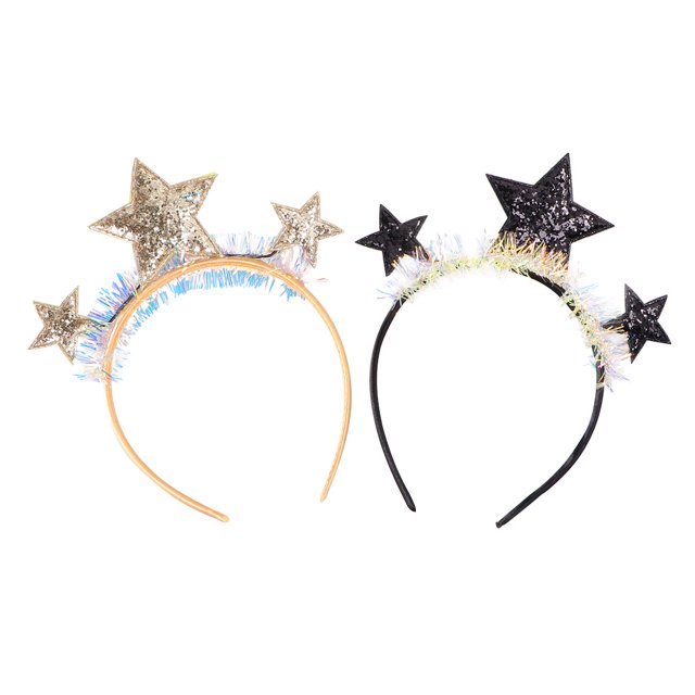KAKOWELY diademas de pentagrama, adorables aros para el pelo, tocados festivos, accesorios para el cabello para festivales, fiestas de Año Nuevo.