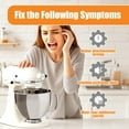 thumbnail image 2 of Upgraded Mixer Worm Gear Replacement Compatible with KitchenAid Bowl-Lift/Tilt-Head Mixer Accessories（2PCS), 2 of 7
