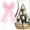 Pink, variant on Clearance Under $1 Tulle Bow Ornaments, Large Hanging Decor for Christmas Tree
