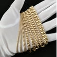 thumbnail image 3 of 10K Real Gold Miami Cuban Chain Bracelet , 10k Yellow Gold 3-11.5 mm Men and Women,10K Gold Chain,10k Real Gold Miami Cuban Bracelet (Bracelet width:5.9; Bracelet length:8;), 3 of 10