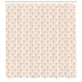 thumbnail image 3 of Daisy Shower Curtain, Pastel Colored Flowers Pattern with Nursey Minimalist Design, Fabric Bathroom Set with Hooks, 69W X 70L Inches, Baby Pink Pale Pink Earth Yellow, by Ambesonne, 3 of 3
