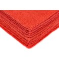 thumbnail image 3 of Eurow Microfiber 16 x 16in 300 GSM Ultrasonic Cut Cleaning Towels 12-Pack - Red, 3 of 5