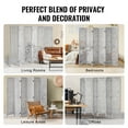thumbnail image 6 of VEVOR Wood Room Divider, 6 Panel Wood Folding Privacy Screen, 66.9 Inches&nbsp;Tall Indoor Carved Partition Divider, Portable&nbsp;Decoration Screen, for Room Separation, Home, 6 of 9